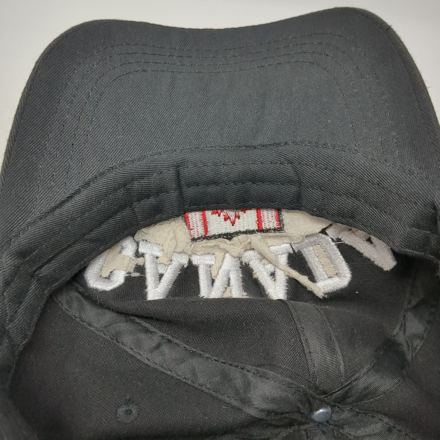 Canada Est. 1867 Slideback Baseball Cap Black One Size Adjustable Embroidered