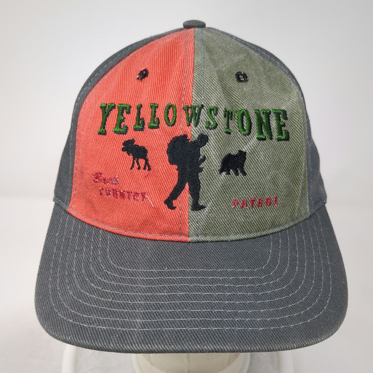Hamilton Stores Snapback Gray Red Green One Size Yellowstone Hat Hiker USA Made