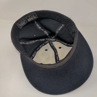 KB ETHOS Fitted Hat Blue Size 7 1/2/XL Lightweight Vented Holes 6 Panel Blank