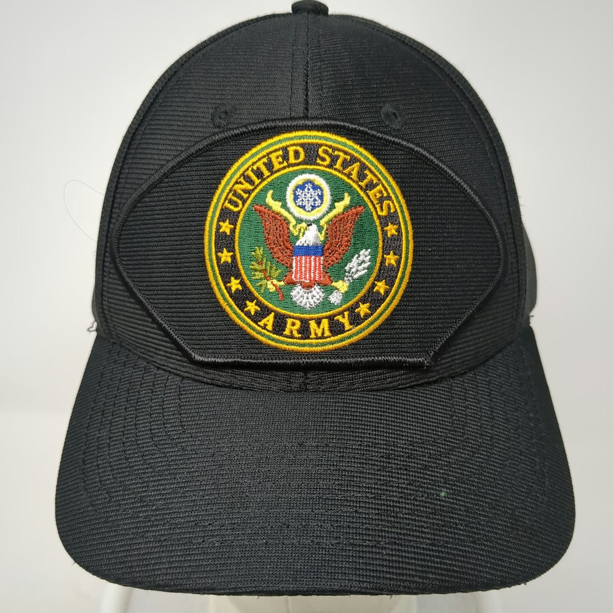 Eagle Crest Snapback Black One Size US Army Great Seal Patch Mesh Baseball Hat