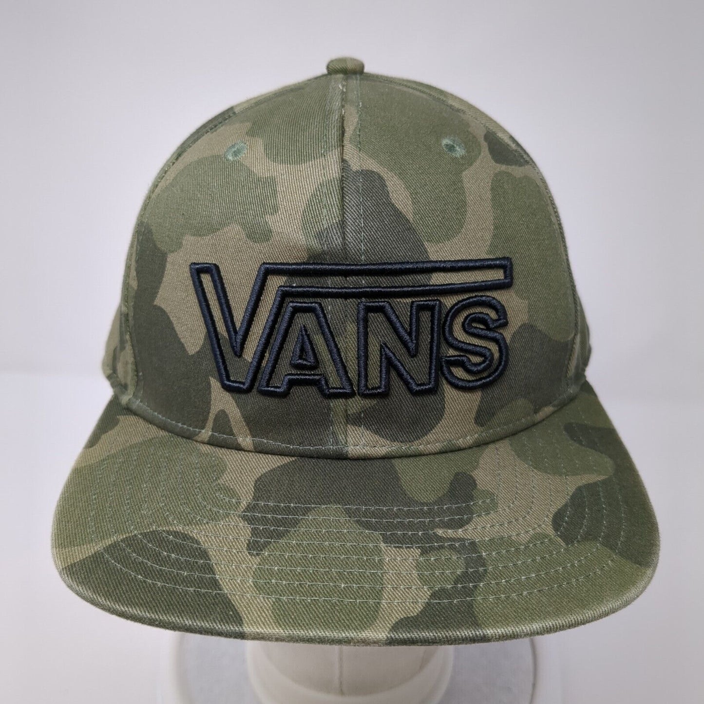 VANS Snapback Hat Camouflage One Size Embroidered Adjustable 6 Panel