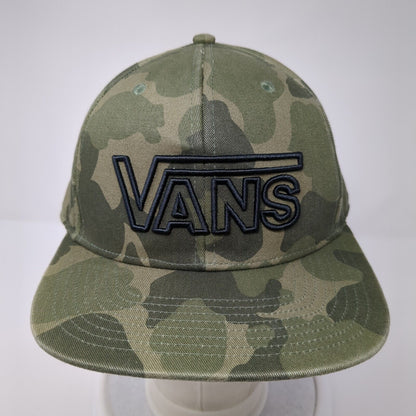 VANS Snapback Hat Camouflage One Size Embroidered Adjustable 6 Panel