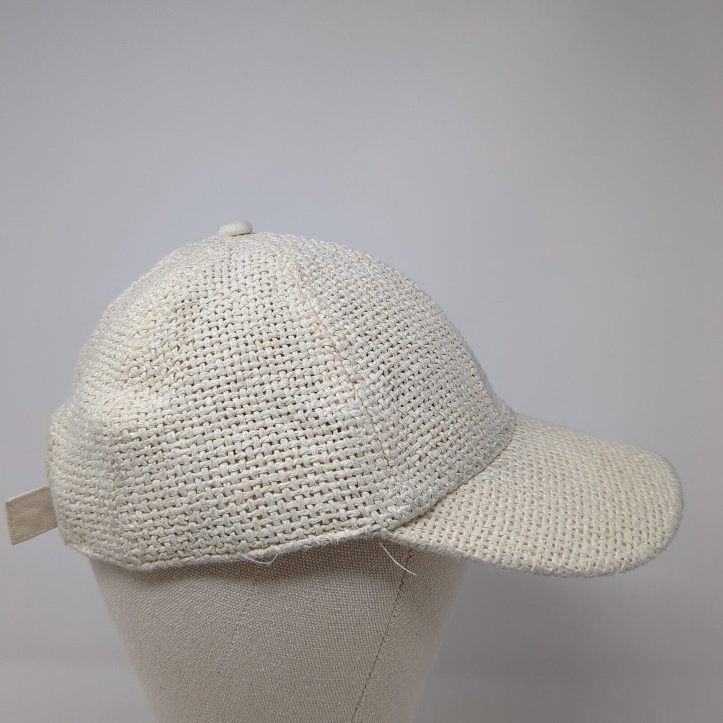 J. Crew Slideback Hat Tan One Size Adjustable Breathable Paper Straw Blank