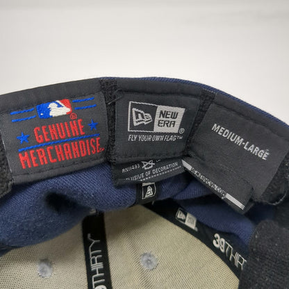 New Era New York Yankees MLB Baseball Cap Blue L 39THIRTY Stretch Fit Hat Logo