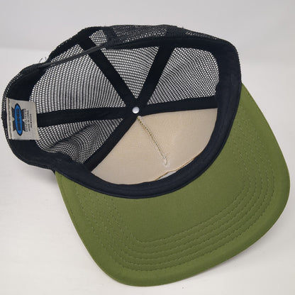 Mastercraft Snapback Trucker Hat Green One Size Adjustable Mesh Back BIG X