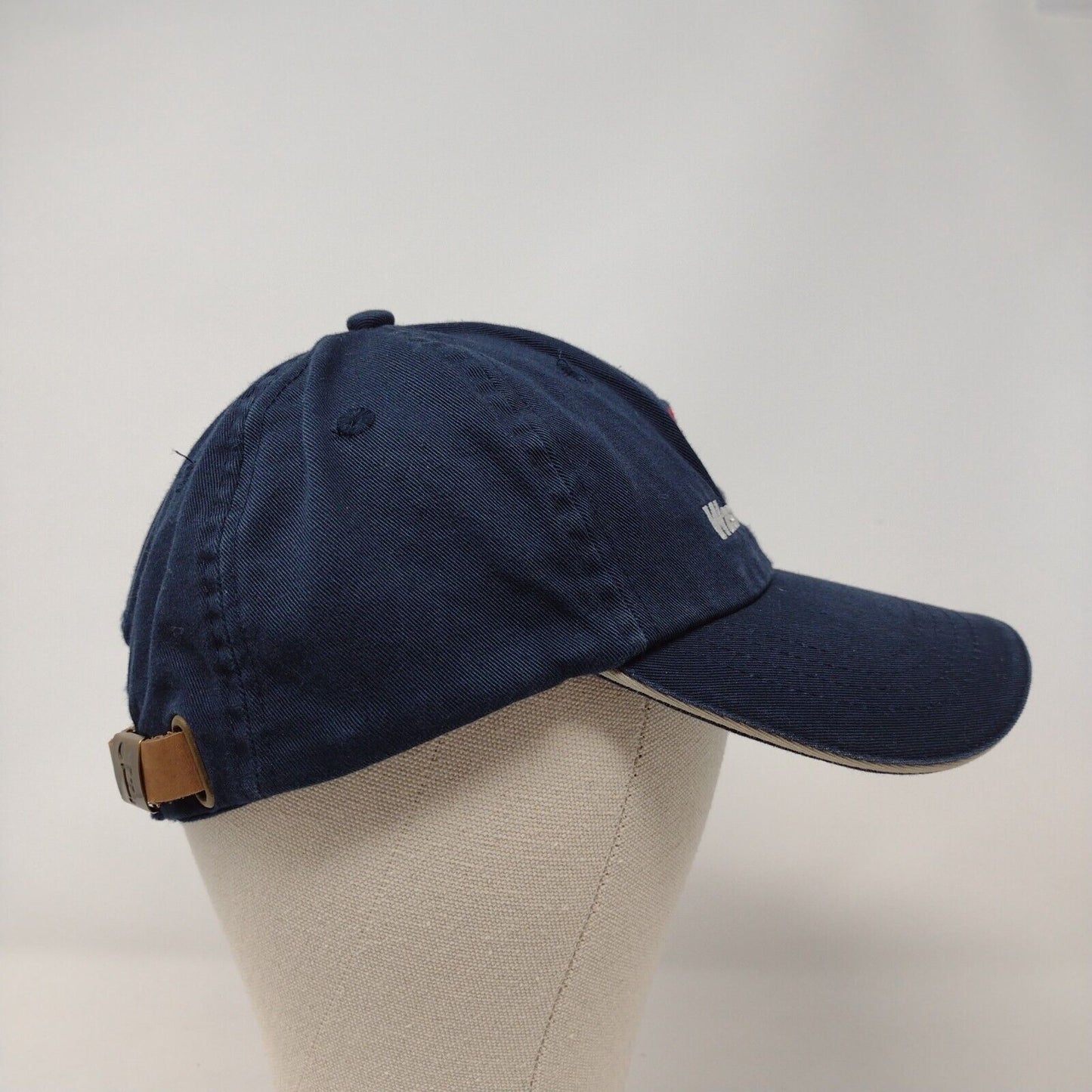 Washington Slideback Hat Blue OSFA Adjustable Embroidered Fahrenheit Cotton