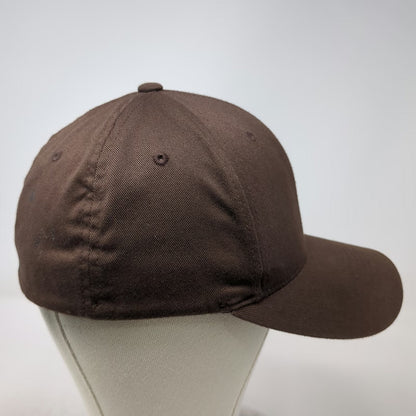 Cinch Baseball Cap Brown Blue M Flexfit Embroidered Western Cowboy Horse Hat
