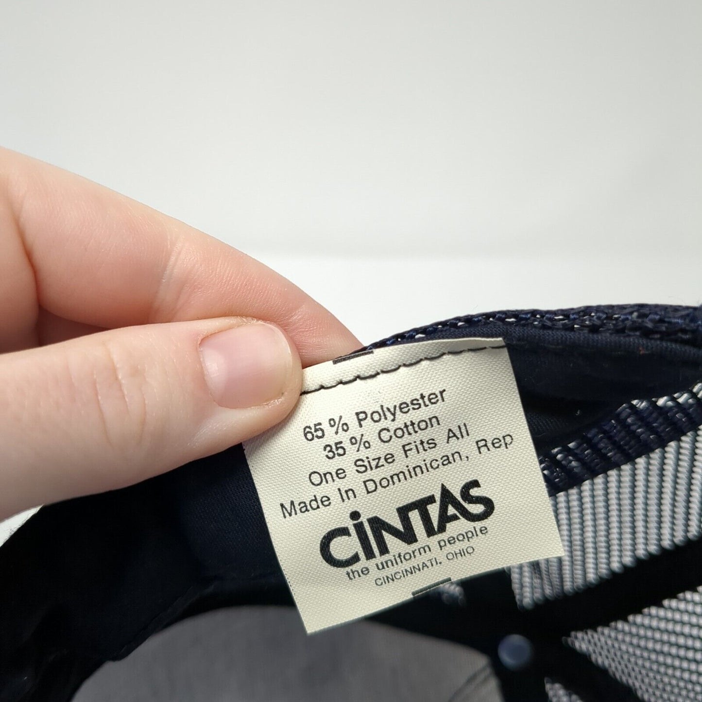 Qwest Snapback Mesh Back Trucker Hat Blue One Size Adjustable Cintas