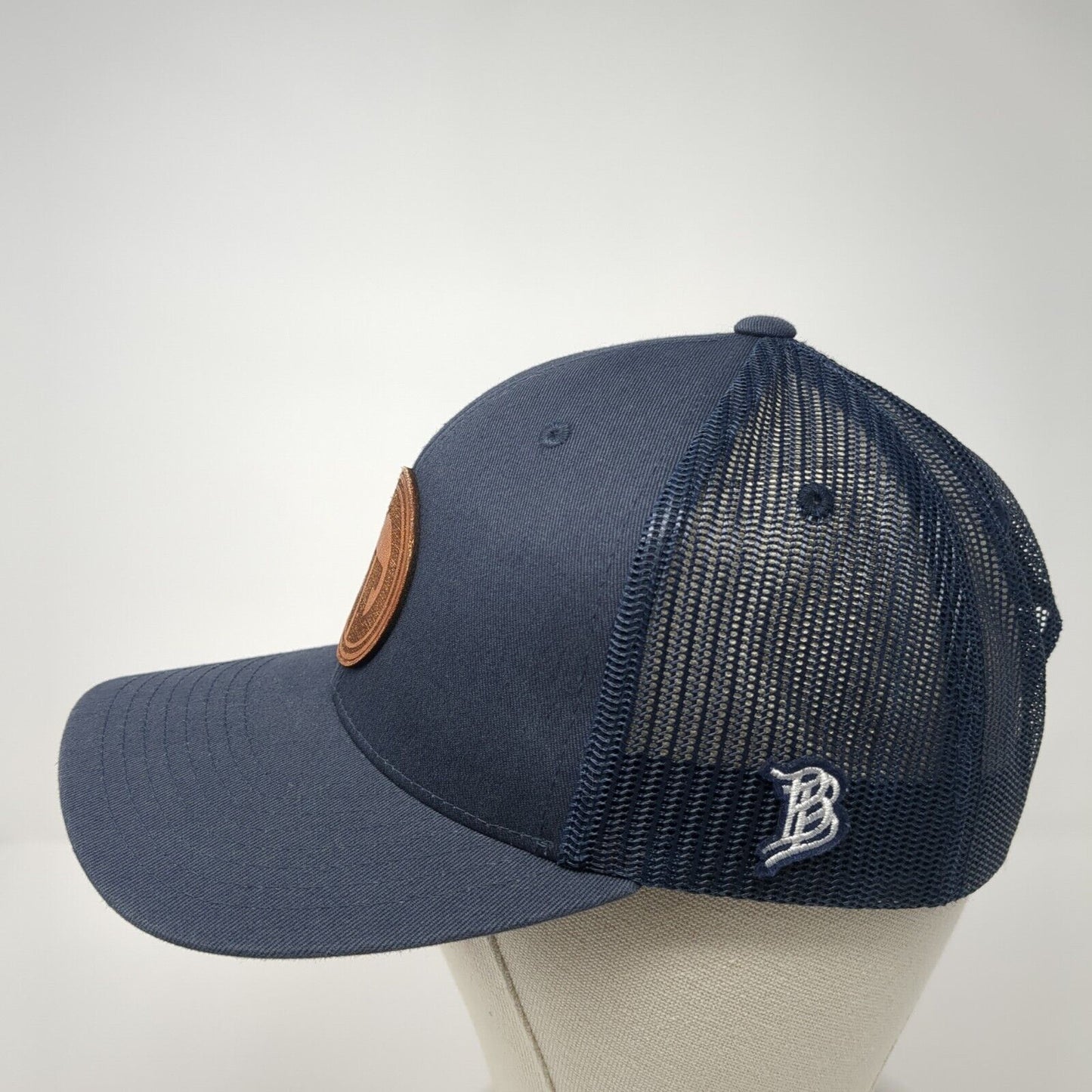 Branded Bills Snapback Trucker Hat Blue One Size Adjustable Mesh Back Yupoong