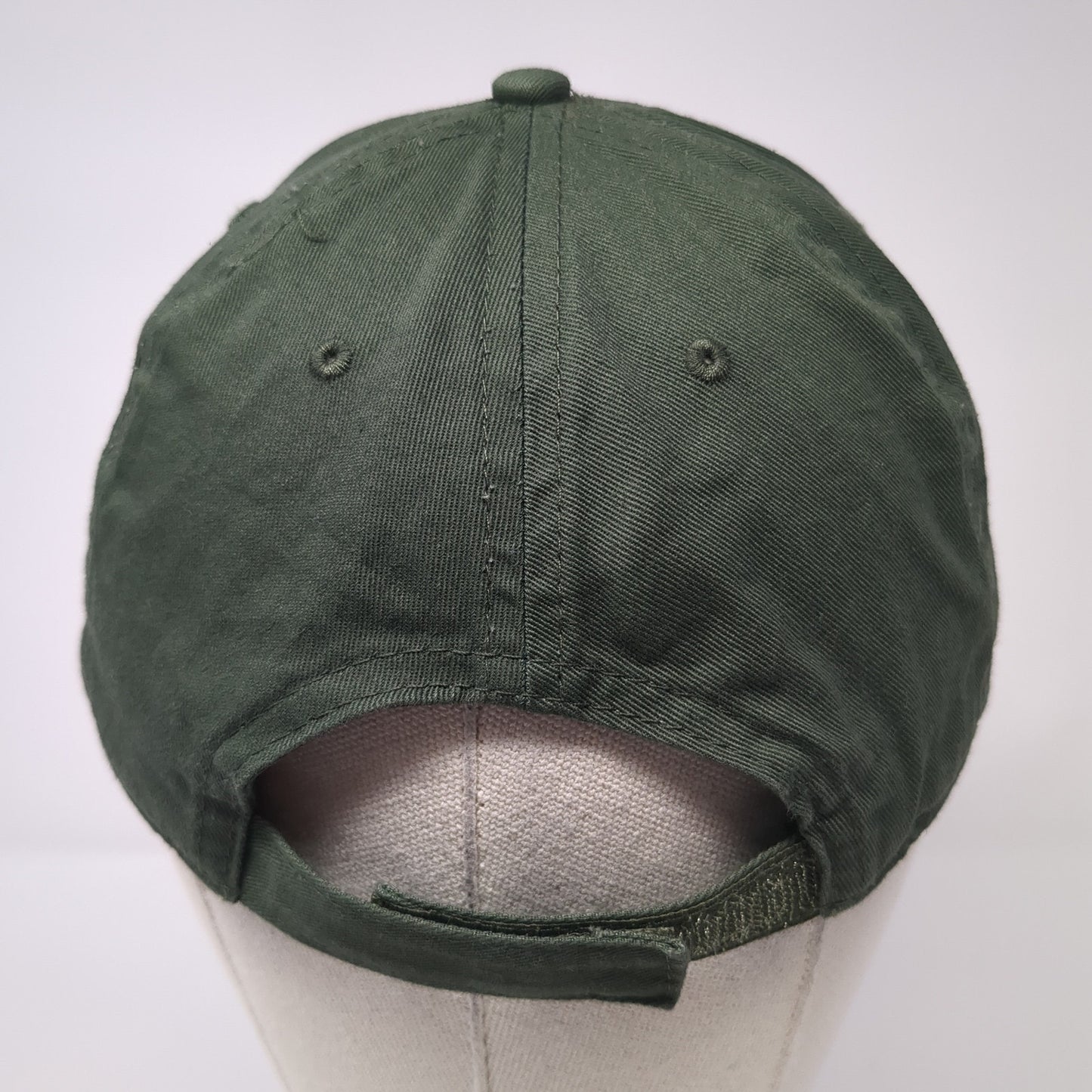Unbranded Strapback Hat Green One Size Adjustable Solid Blank Outdoor