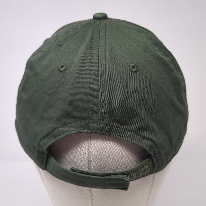 Unbranded Strapback Hat Green One Size Adjustable Solid Blank Outdoor