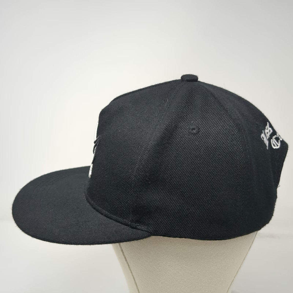 5 Panel Black One Size LA Los Angeles Crimes Bandana Paisley Hat Flat Brim Logo
