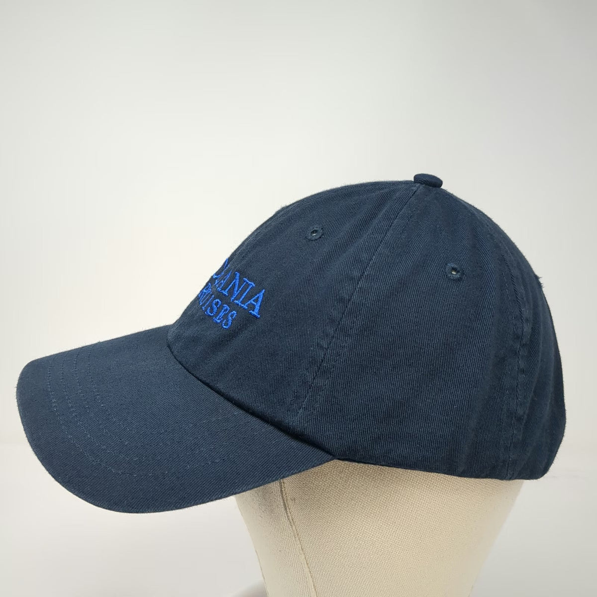 UltraClub Baseball Cap Blue One Size Oceania Cruises Logo Cotton Strapback Hat