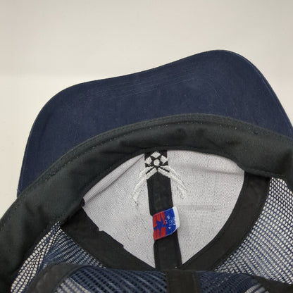 US Air Force Strapback Trucker Hat Blue OS Adjustable Embroidered Mesh Back