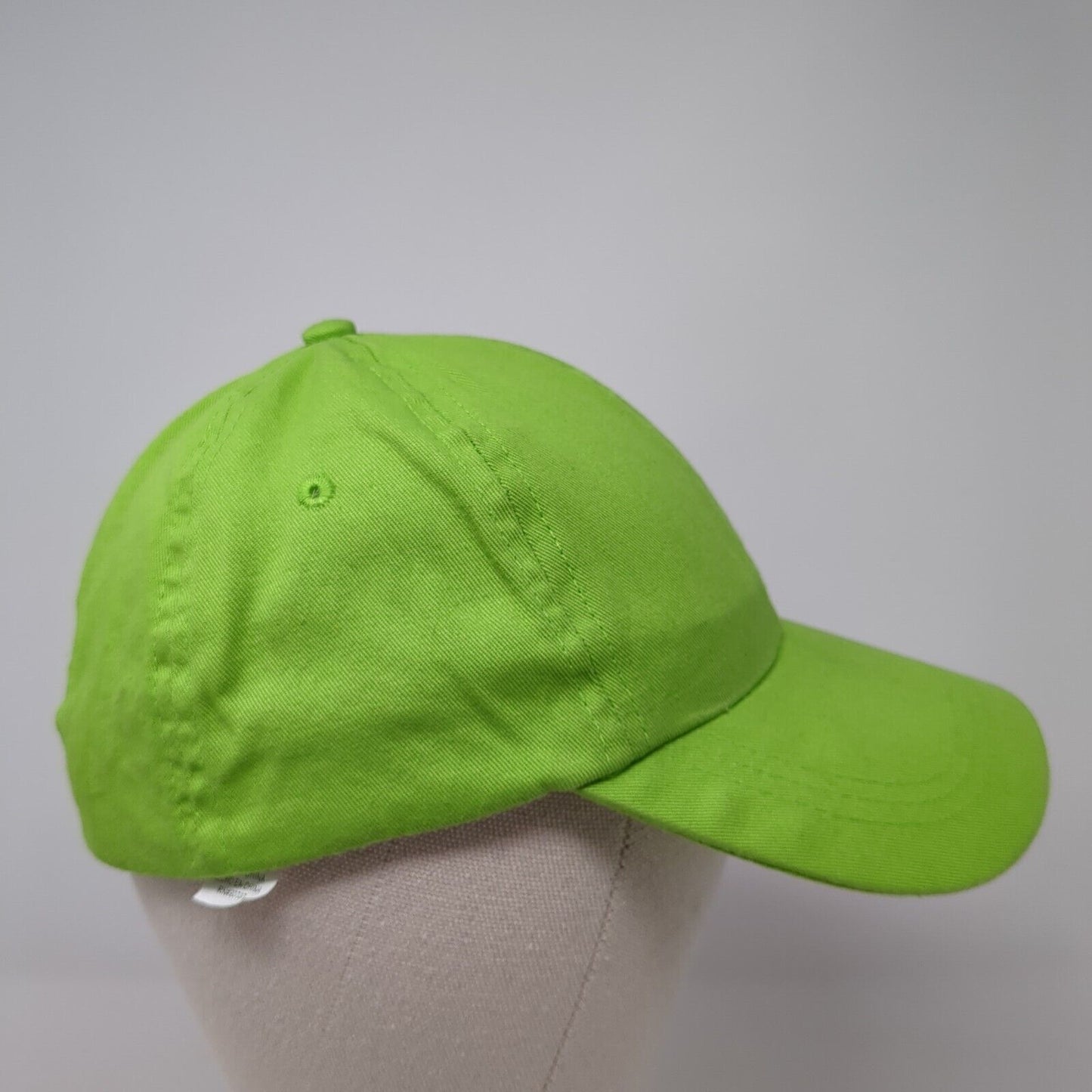 Unbranded Strapback Baseball Cap Green One Size Adjustable 6 Panel Blank