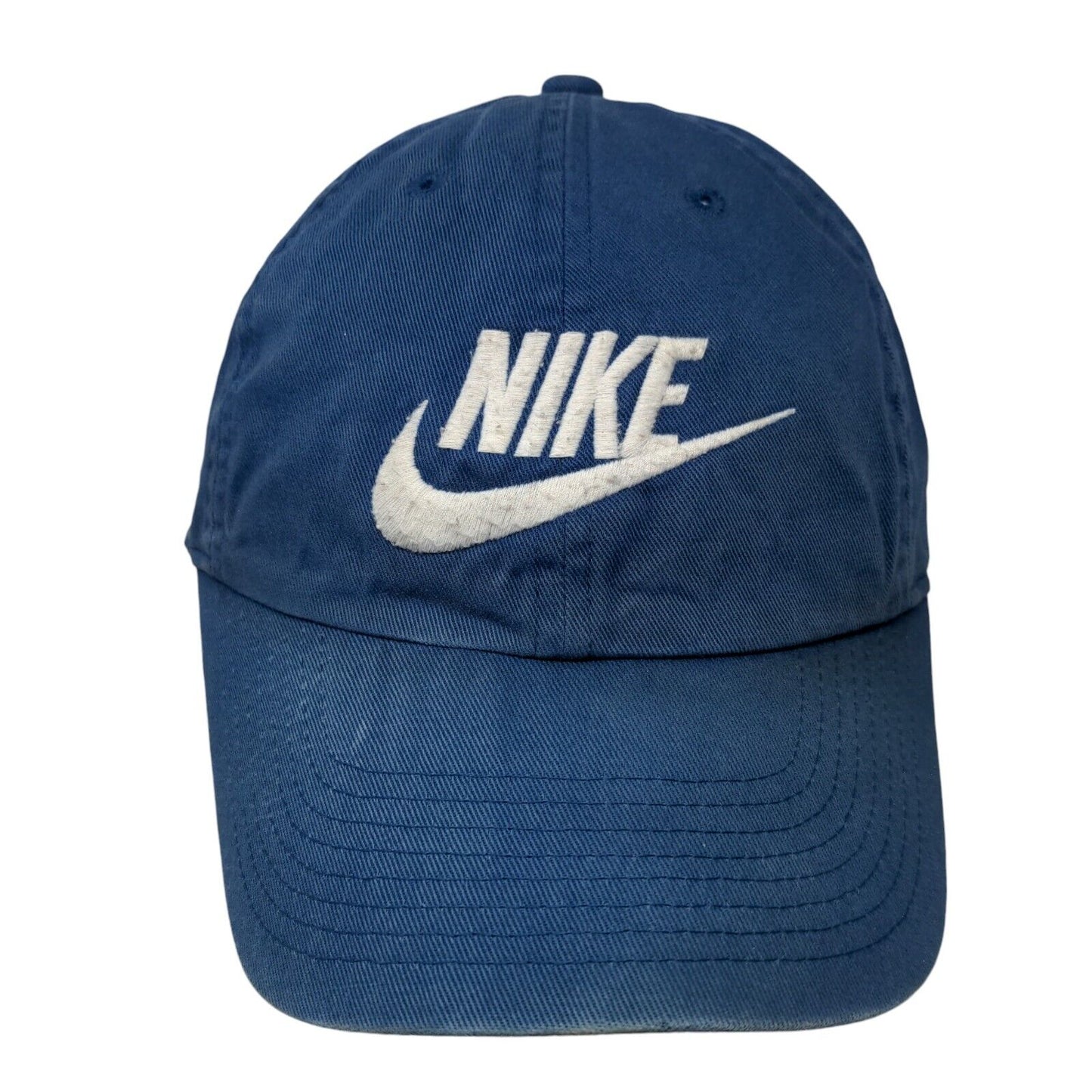 Nike Swoosh Slideback Hat Blue OSFM Embroidered Heritage 86 Vent Holes