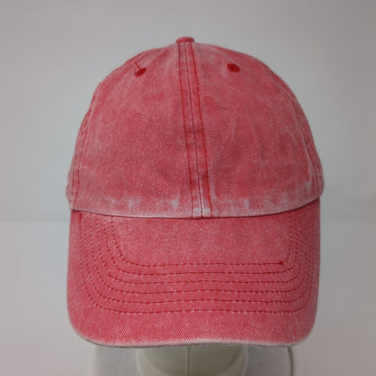 Divided by H&M Slideback Hat Red One Size Adjustable Vented Holes 6 Panel Blank