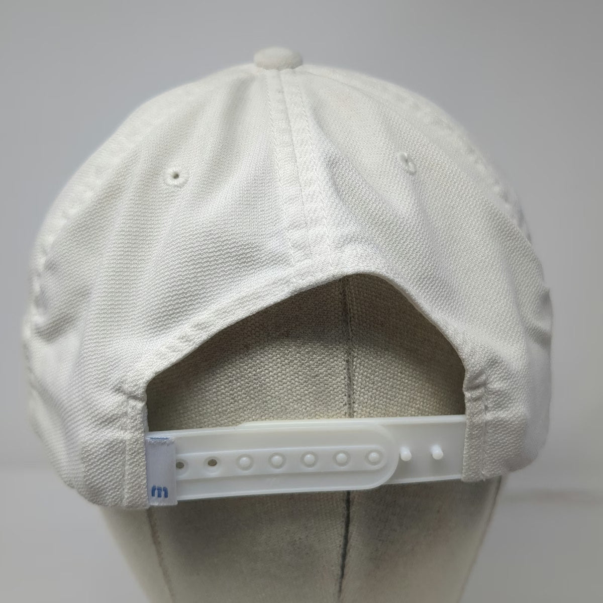 TravisMathew Snapback White One Size 110 Flexfit Patch Golf Hat Structured 2007