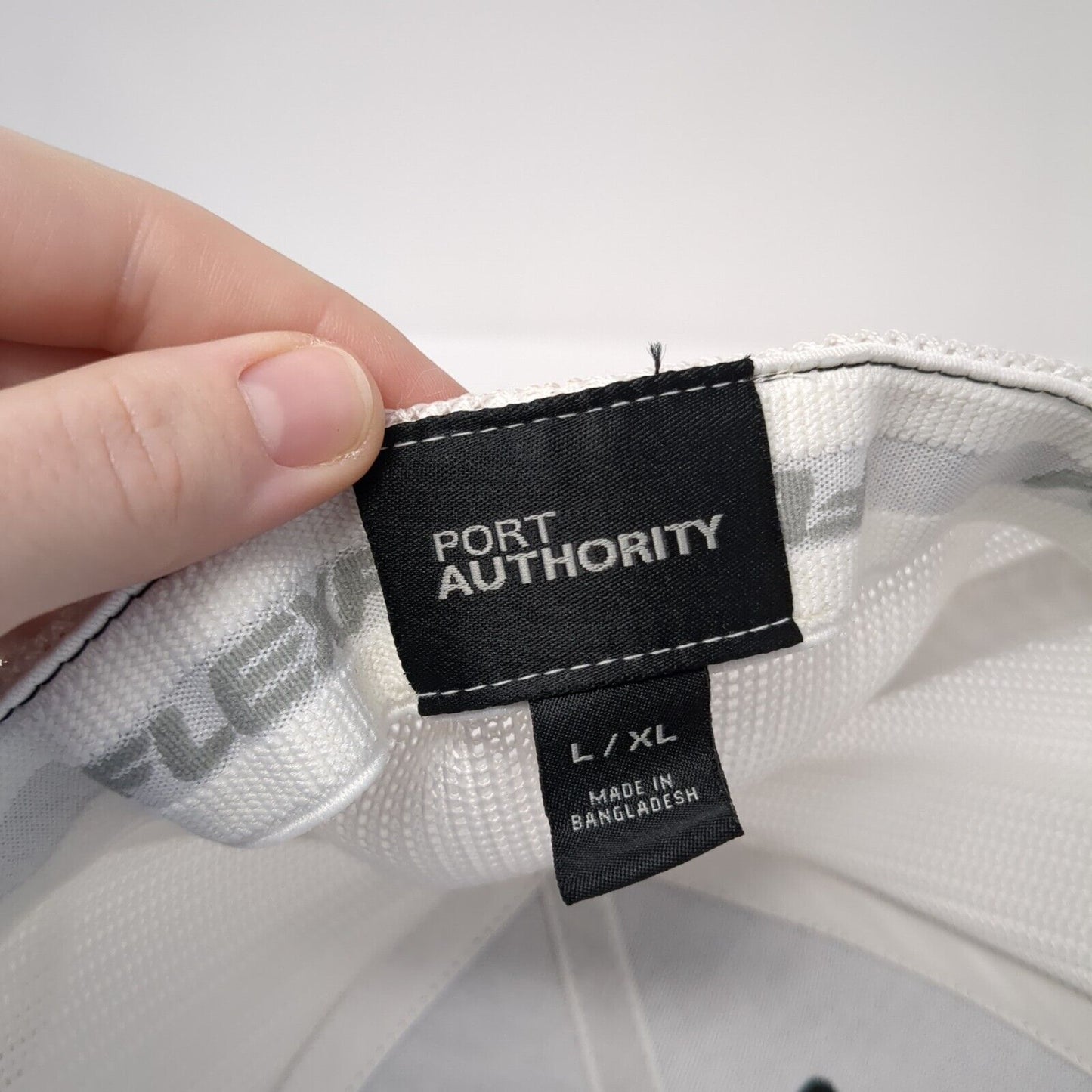 Rocket Storage Fitted Trucker Hat Black L/XL Flexfit Mesh Back Port Authority