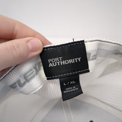 Rocket Storage Fitted Trucker Hat Black L/XL Flexfit Mesh Back Port Authority