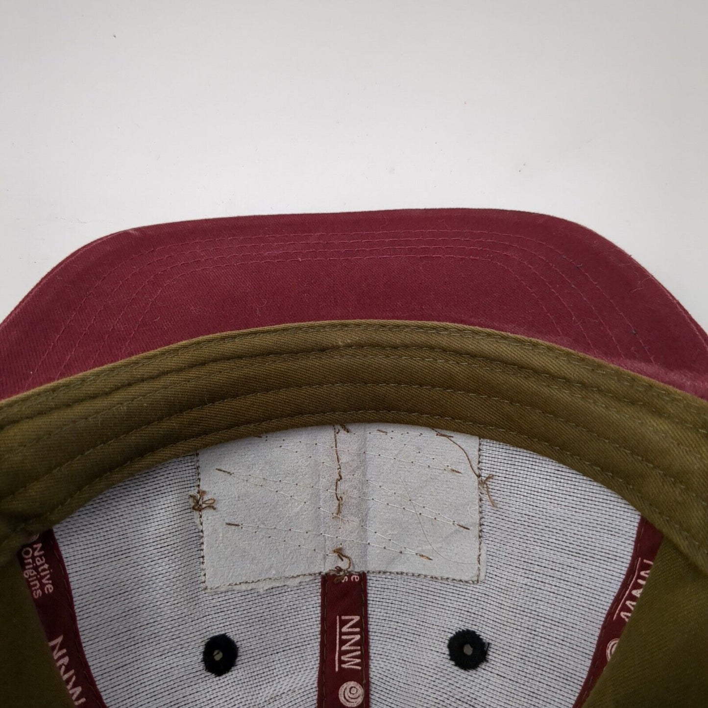 Native Northwest Snapback Hat Multi One Size Leather Patch Colorblock