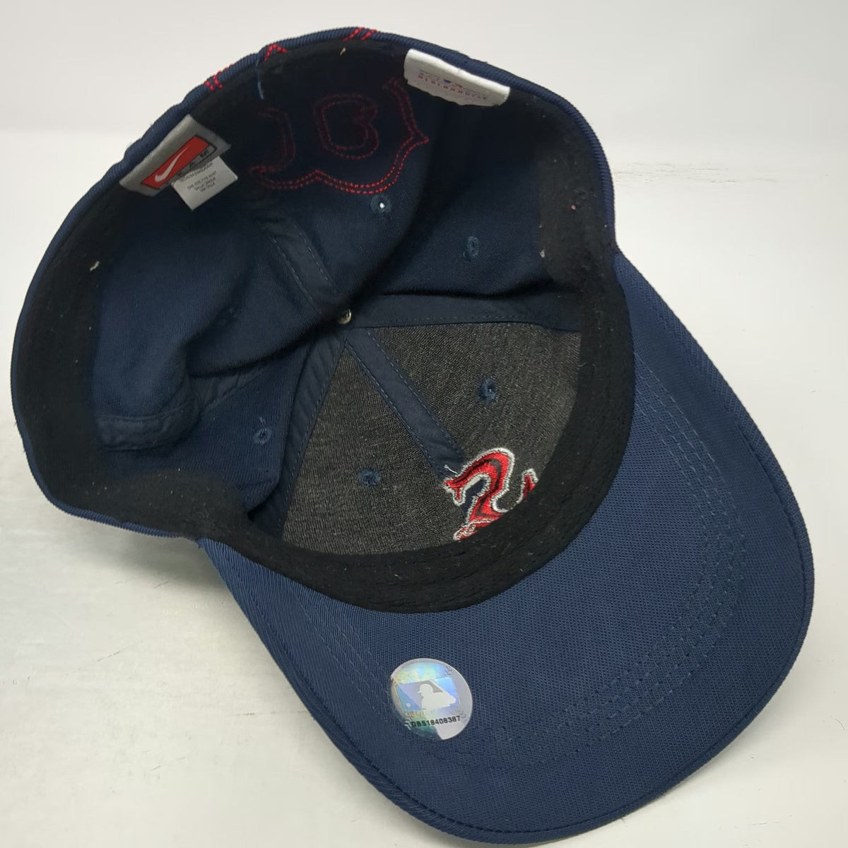 Nike Salem Red Sox Baseball Cap Blue One Size MLB Merchandise Stretch Fit Hat