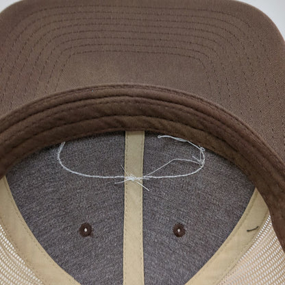 Richardson Trucker Hat Brown One Size Onager Miticide Est 2002 Mesh Back Patch