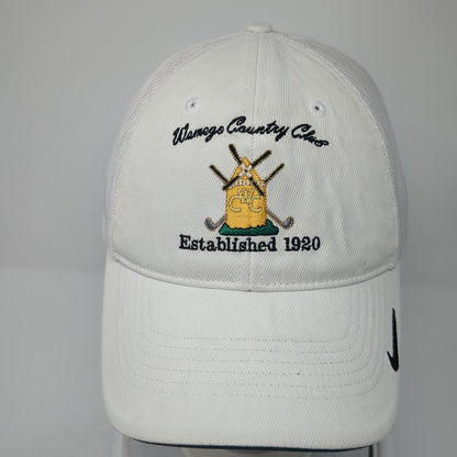 Wamego Country Club Fitted Baseball Cap White Large Embroidered Flexfit NikeGolf