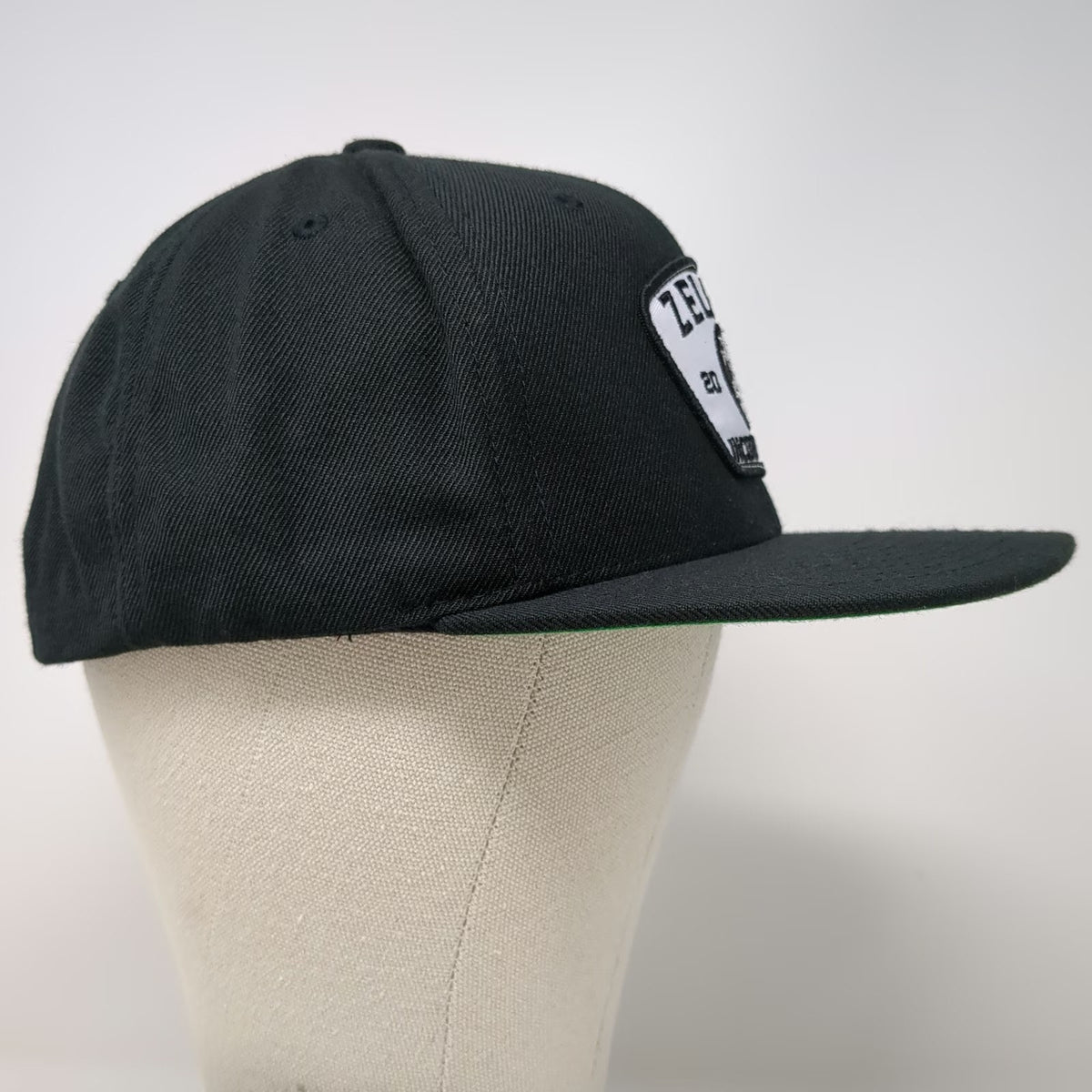 Yupoong Snapback Black One Size Hat Zelham Incorporated Patch Green Under Visor