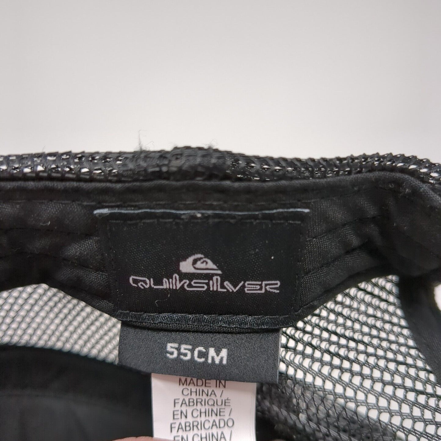 Boardriding Co Snapback Mesh Back Trucker Hat Black 55cm Quiksilver