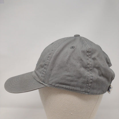 Life Is Good Mountains Chill Slideback Hat Gray OSFA Solid Embroidered