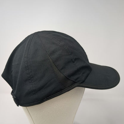 Adidas Baseball Cap Black One Size Mesh Side Panels Performance Strapback Hat