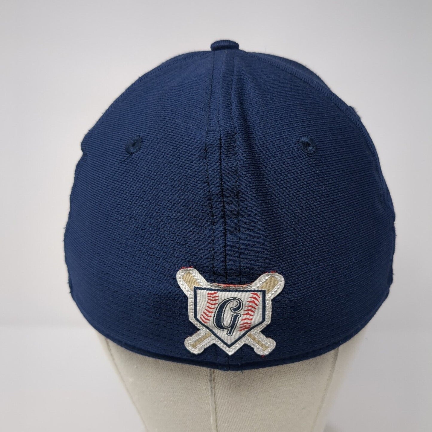 Letter G Logo Fitted Hat Blue S/M Embroidered A-Flex Stretch Pukka
