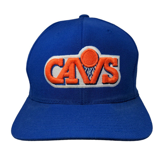 Mitchell & Ness Men's Snapback Hat Blue Cleveland Cavaliers Hardwood Classics