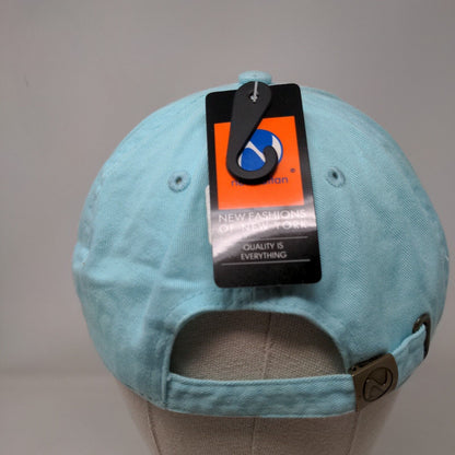 M Slideback Hat Blue OSFA Embroidered Letter Newhattan W/Tags