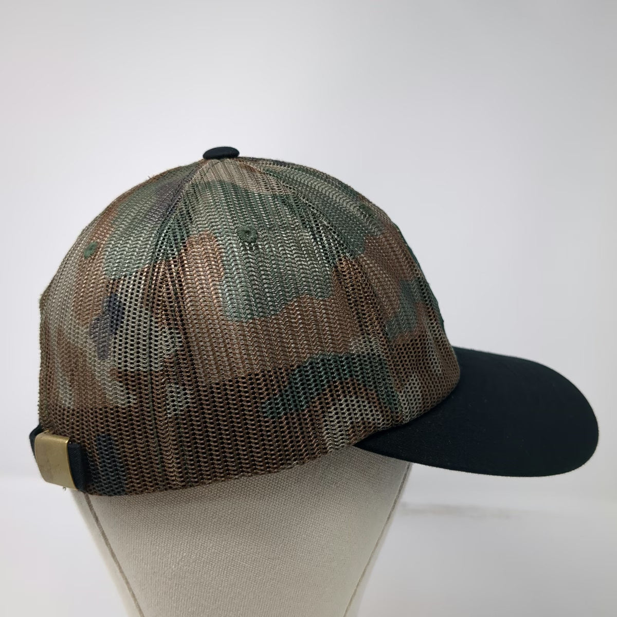 Stance Trucker Hat Green Black One Size Camo Mesh Stitched S Logo Different
