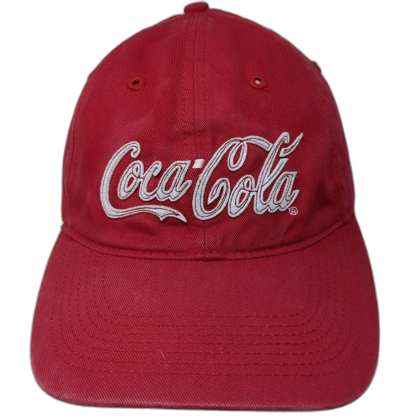 Anoma Baseball Cap Red One Size Coca Cola Embroidered Adjustable Strapback hat
