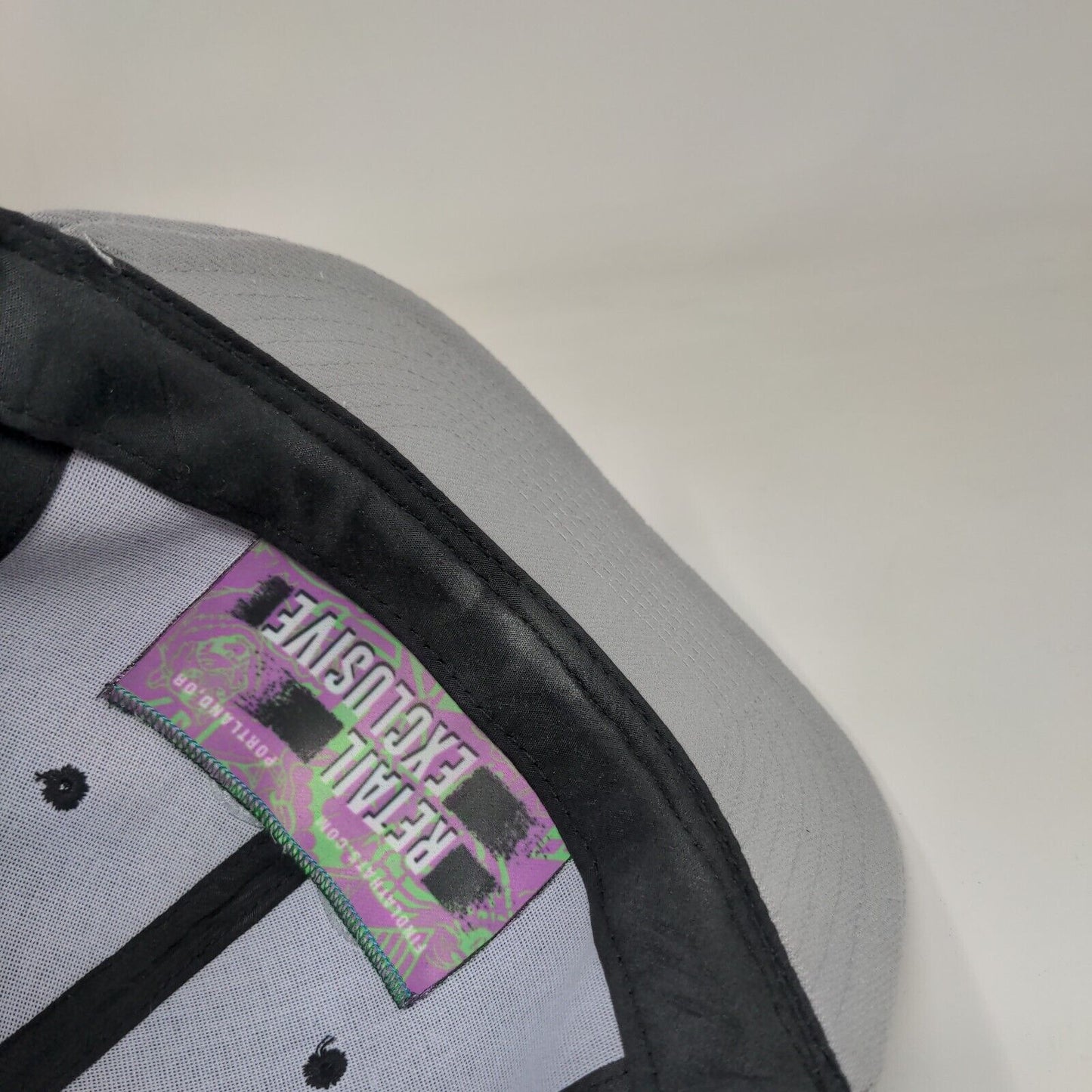 Heart Snapback Hat Black One Size Adjustable Embroidered Rope Lace 6 Panel Crown