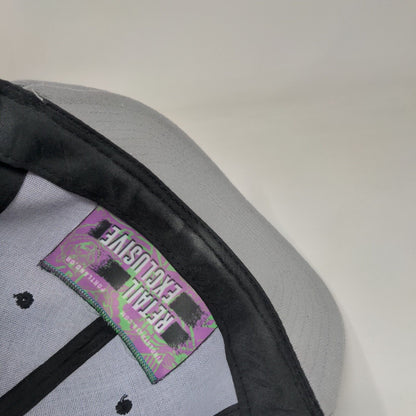 Heart Snapback Hat Black One Size Adjustable Embroidered Rope Lace 6 Panel Crown