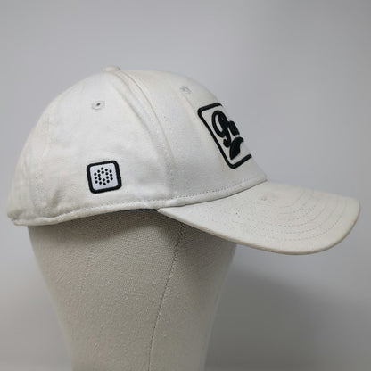 Puma Baseball Cap White One Size Adjustable Hat Script Patch Embroidered Logo
