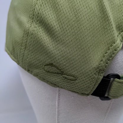 Infinity Strapback Hat Green OSFM Adjustable Embroidered 5 Panel Blank