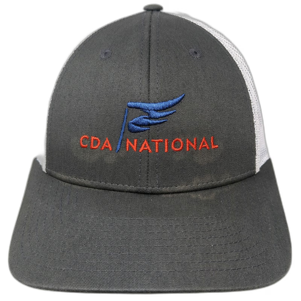 Richardson Trucker Hat Gray S CDA National Mesh Back Snapback 115 Small