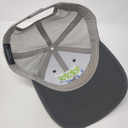 HPC Snapback Trucker Hat Gray One Size Mesh Back Outdoor Cap America