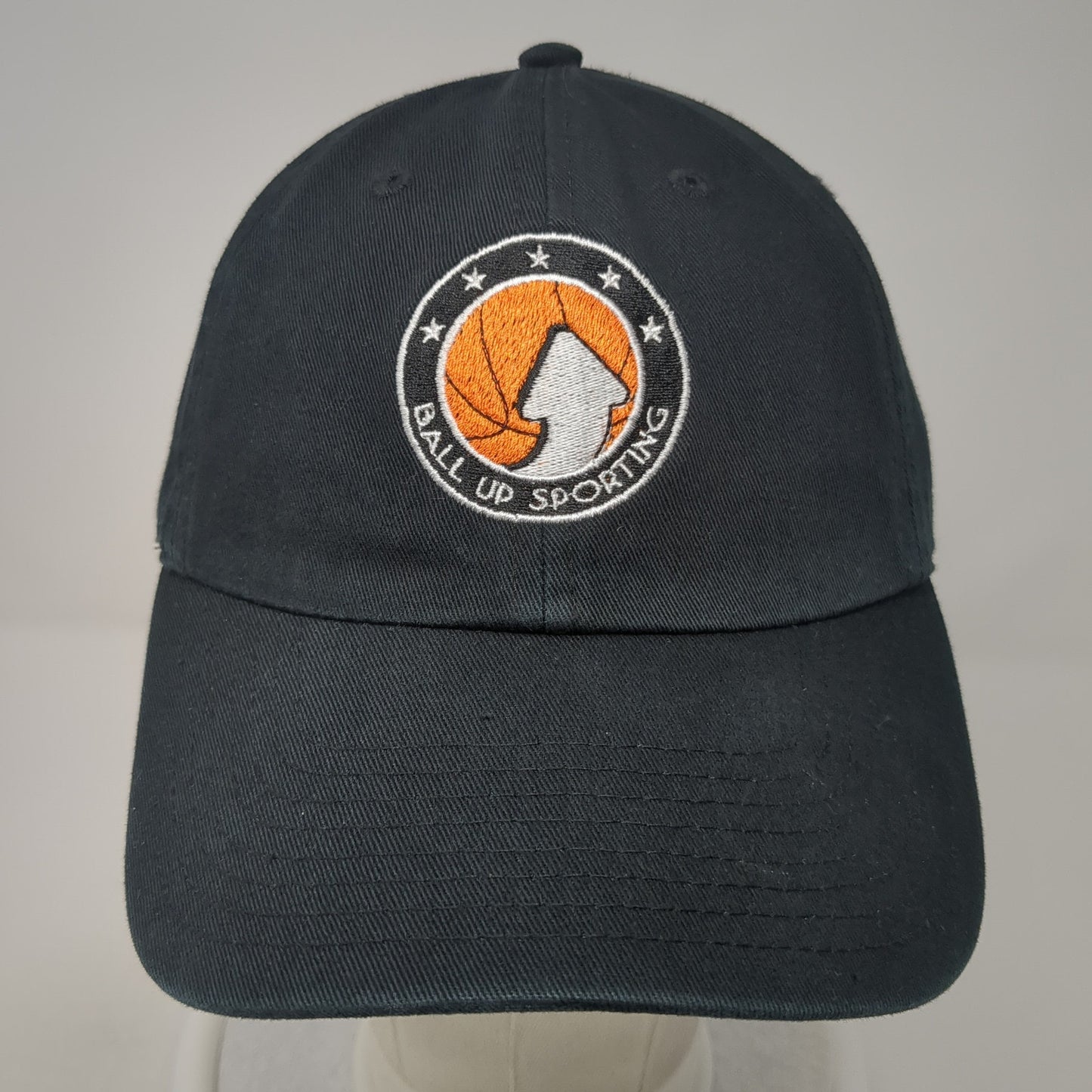 Ball Up Sporting Slideback Hat Black One Size Adjustable Embroidered