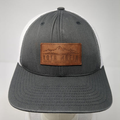 Yota Mafia Explore Adventure Off-Road Snapback Trucker Hat Gray OS Mesh Yupoong