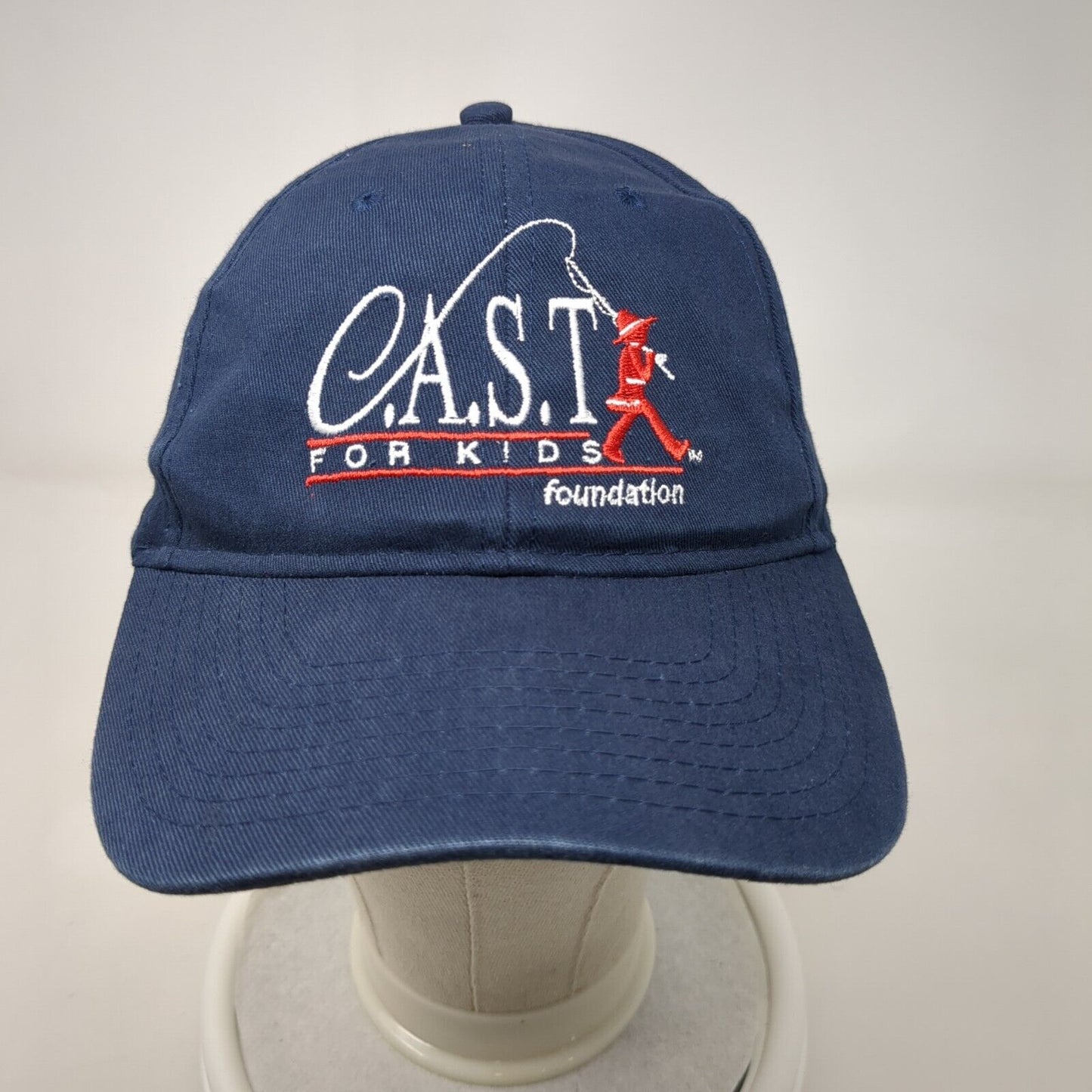 CAST For Kids Foundation Strapback Hat Blue OSFM Adjustable Embroidered KC Caps