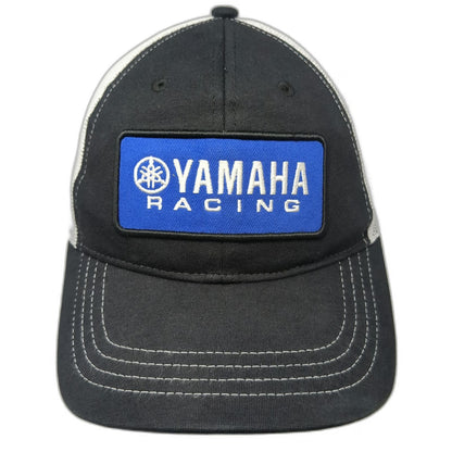 Yamaha Baseball Cap Black One Size Racing Patch Mesh Back Strapback Motors Hat