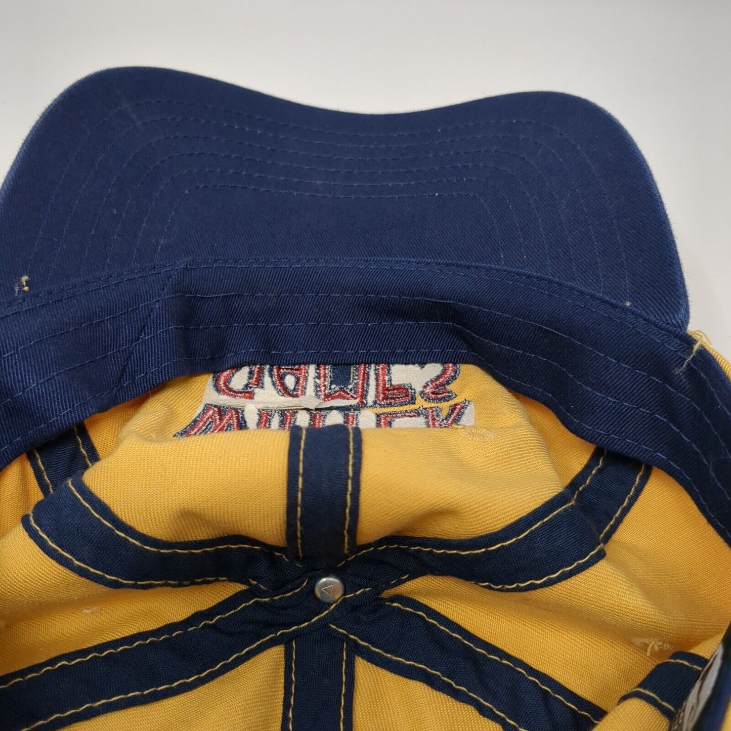 Winter Games Of Idaho Slideback Hat Yellow One Size Adjustable Embroidered PS