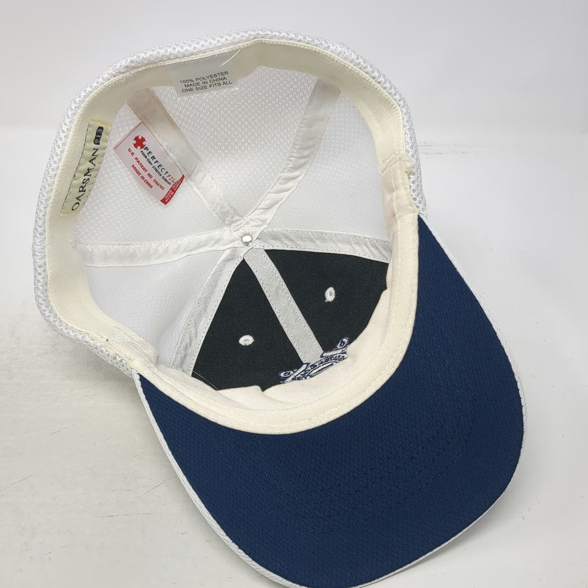 Oarsman 913 Baseball Cap Blue One Size US Coast Guard Mesh Back Stretch Fit Hat