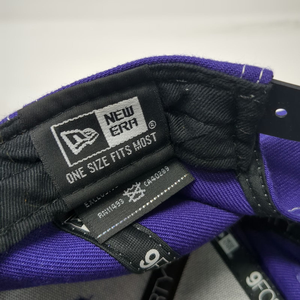 New Era Minnesota Vikings NFL Purple Snapback Hat One Size 9FORTY Black Brim